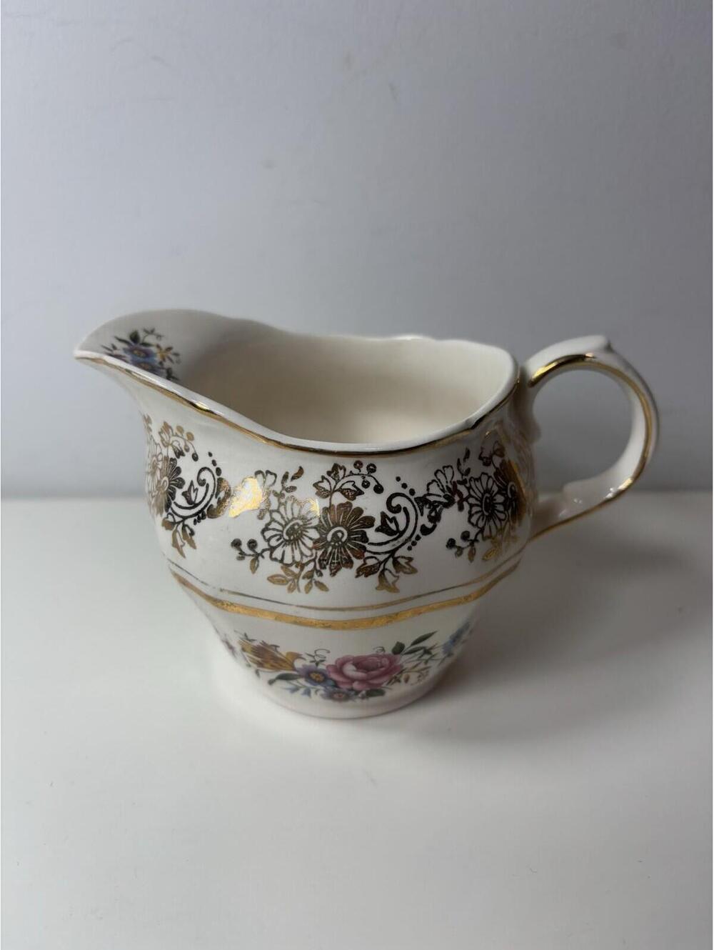 RARE Creamer Golden Posy 22k Meakin Alfred England Excellent condition 1945~1959